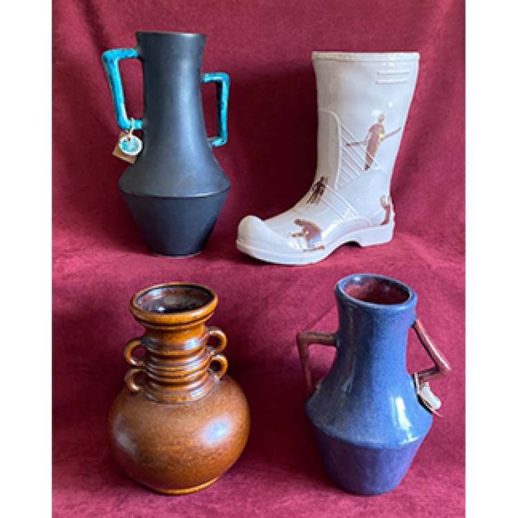 4 lü Seramik Vazo Lotu