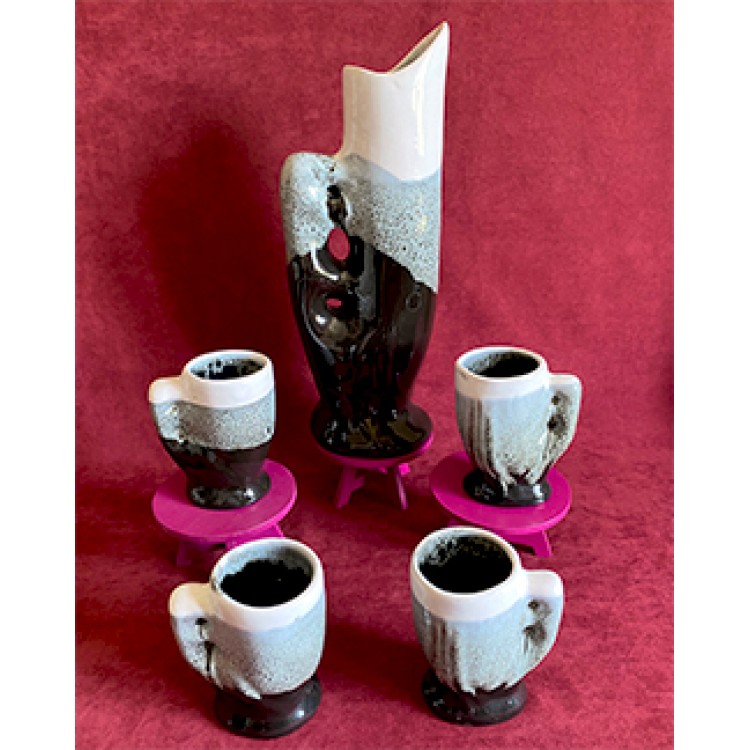 İtalyan Seramik Karaf Takımı